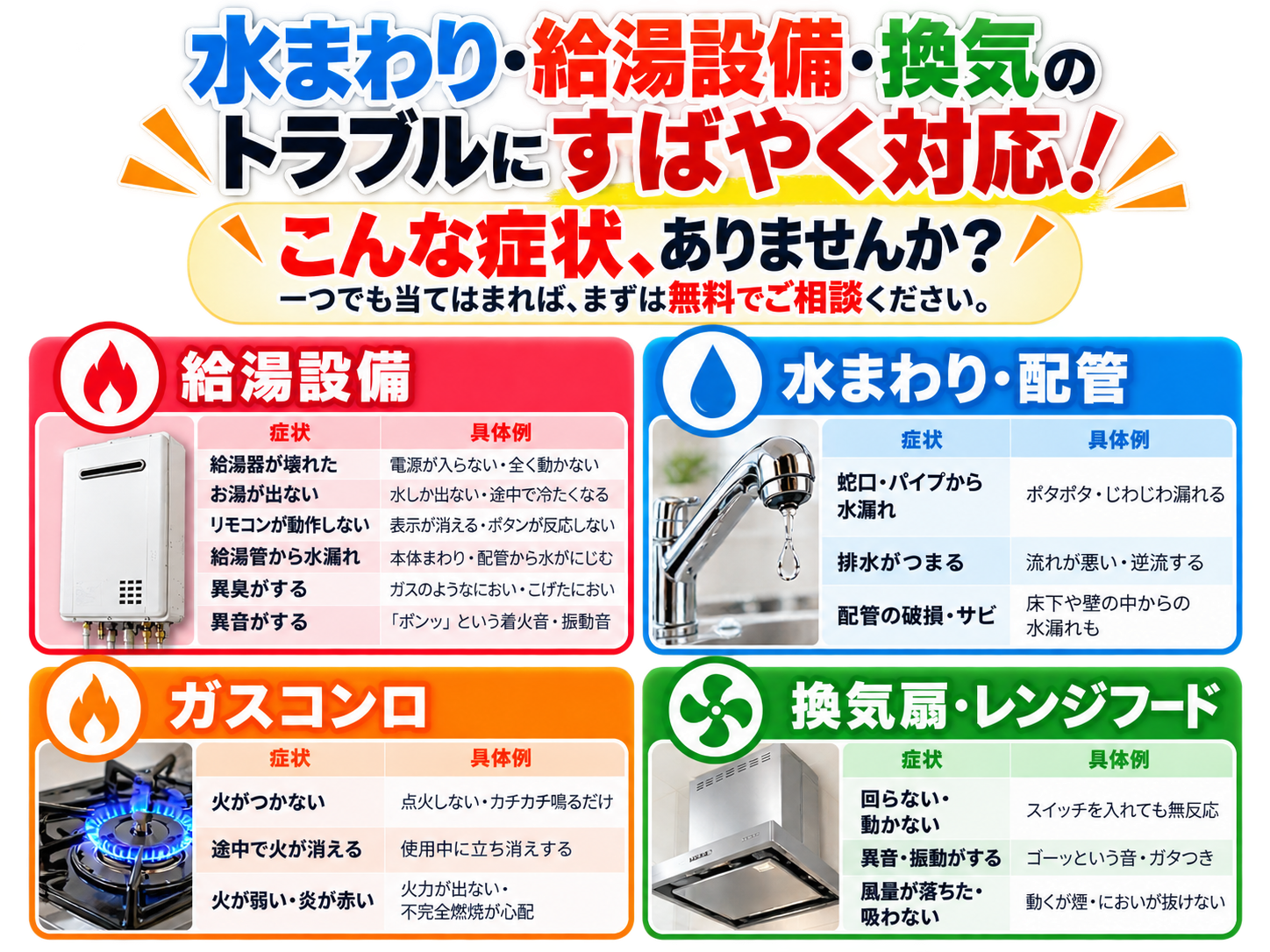 こんな症状ありませんか？